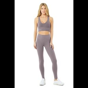 NWT Alo Yoga High Waist Airbrush Legging, Small, Purple Dusk